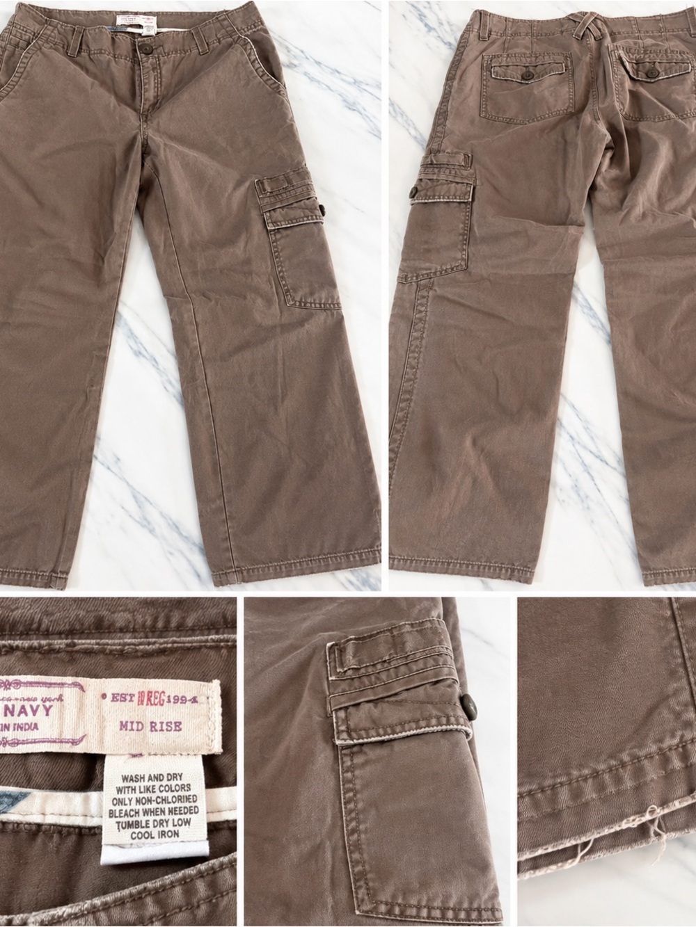 Old Navy Brown Straight Leg Cargo Pants